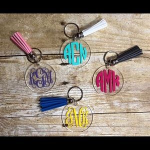 Monogram Keychains